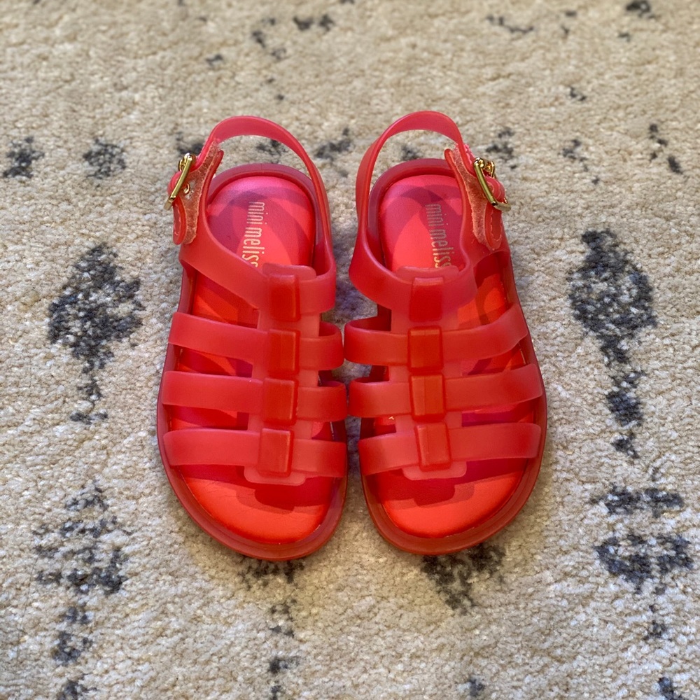 Mini Melissa Coral Jelly Sandals